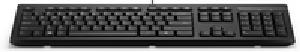HP 125 Wired Keyboard - Full-size (100%) - USB - Membrane - QWERTY - Black